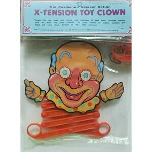 1 Jumping Scissor Action Toy Clown Old Store Stock